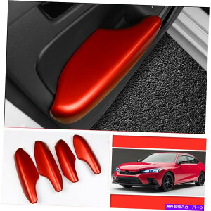 trim panel ホンダシビックセダン2022のレッドカードアアームレストパネルトリム Red Car Door Armrest Panel Trim For Honda Civic Sedan 2022