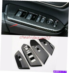 trim panel �z���_CRV CR-V 2021�̃J�[�{���t�@�C�o�[�X�^�C�������E�B���h�E�X�C�b�`�p�l���J�o�[�g���� Carbon Fiber Style Inner Window Switch Panel Cover Trim For Honda CRV CR-V 2021�y���s�A���i�z