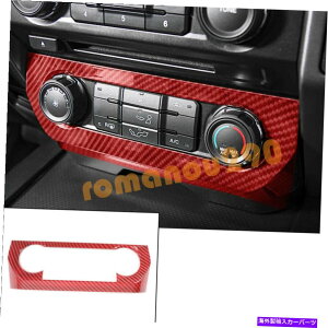 trim panel �t�H�[�hF-150�̐Ԃ��J�[�{���t�@�C�o�[�X�^�C��15-20�G�A�����m�u�p�l���J�o�[�g���� Red Carbon Fiber Style For Ford F-150 15-20 Air Adjustment Knob Panel Cover Trim�y���s�A���i�z