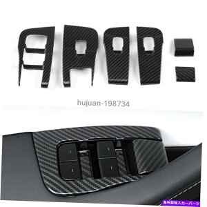 trim panel �e�X�����f��3 2017-2020 ABS�J�[�{���t�@�C�o�[�����E�B���h�E�X�C�b�`�p�l���g�����J�o�[ For Tesla Model3 2017-2020 ABS Carbon Fiber Inner Window Switch Panel Trim Cover