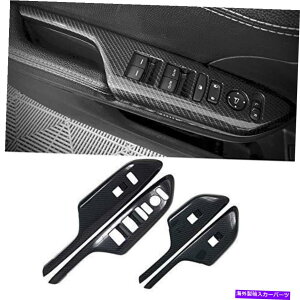 trim panel gzxinwei 4pcs�J�[�{���t�@�C�o�[�X�^�C���h�A�n���h���A�[�����X�g�g�����E�B���h�E���t�g�p�l���R�[�u GZXinWei 4Pcs Carbon Fiber Style Door Handle Armrest Trim Window Lift Panel Cove�y���s�A���i�z