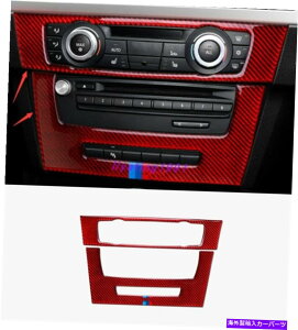 trim panel BMW 3�V���[�YE90 E93 2005-2012�p���b�h���A���J�[�{���t�@�C�o�[�Z���^�[�R���\�[��CD�p�l�� Red Real Carbon Fiber Center Console CD Panel For BMW 3 Series E90 E93 2005-2012�y���s�A���i�z