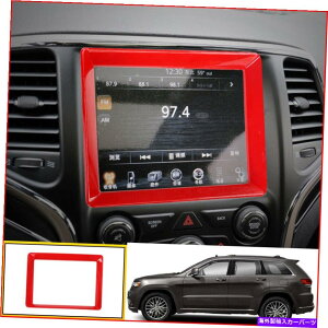 trim panel 2011-2020��ABS���b�h�~�h���R���\�[���i�r�Q�[�V�����p�l���t���[���W�[�v�O�����h�`�F���L�[ ABS Red Middle Console Navigation Panel Frame For 2011-2020 Jeep Grand Cherokee�y���s�A���i�z