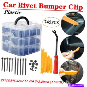 trim panel �J�[�{�f�B�v���X�`�b�N���x�b�g���e�[�i�[�v�b�V���s���g�����p�l���N���b�v�o���p�[�N���b�v745pcs/�Z�b�g Car Body Plastic Rivet Retainer Push Pin Trim Panel Clips Bumper Clip 745pcs/Set