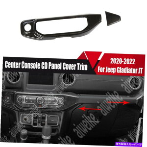 trim panel �W�[�v�O���f�B�G�[�^�[JT 2020-2022��2x�J�[�{���J�[�Z���^�[�R���\�[��CD�p�l���J�o�[�g���� 2x Carbon Car Center Console CD Panel Cover Trim For Jeep Gladiator JT 2020-2022�y���s�A���i�z