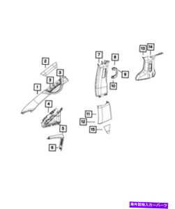 trim panel �{����Mopar B Pillar�����g�����p�l���E5RH56DX9AC Genuine MOPAR B Pillar Lower Trim Panel Right 5RH56DX9AC�y���s�A���i�z