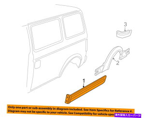 trim panel �V�{���[GM OEM 1995�A�X�g���T�C�h�p�l���T�C�h���[���f�B���O��15713845 Chevrolet GM OEM 1995 Astro Side Panel-Side Molding Left 15713845�y���s�A���i�z