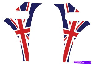 trim panel ~jN[p[p̉pueBbVtbOAplfJ[Lbg - mȃtBbg - g~OȂ English British Flag A-Panel Decal Kit for Mini Cooper - Exact Fit - No Trimming
