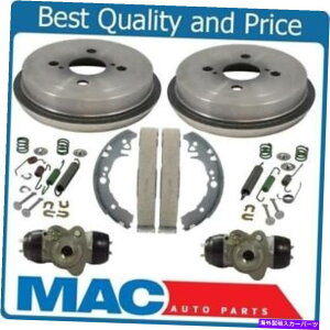 Brake Drum Au[LhV[YXvOLbgzC[V_[tBbg2000-2005g^GR[ Rear Brake Drums Shoes Spring Kit Wheel Cylinder Fits 2000-2005 Toyota Echo