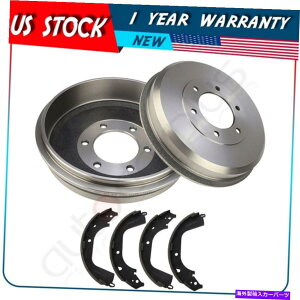 Brake Drum 09-12V{[RhGMCLjIp̃A\bhu[Lh +Z~bNV[Y REAR Solid Brake Drums + Ceramic Shoes for 09-12 Chevrolet Colorado GMC Canyon