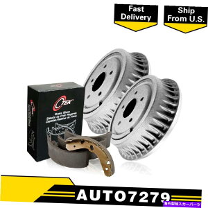 Brake Drum �t�H�[�h�v���[�u�p�̒��S���A�u���[�L�h���� +�u���[�L�V���[�Y3PCS Centric Rear Brake Drums + Brake Shoes 3PCS For Ford Probe�y���s�A���i�z