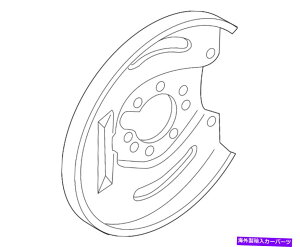 Brake Drum �V�����{���̃{���{S40���h���C�o�[���A�u���[�L�z�C�[���o�b�L���O�v���[�g30814870 New Genuine Volvo S40 Left Drivers Rear Brake Wheel Backing Plate 30814870�y���s�A���i�z