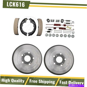 Brake Drum ���A�u���[�L�h�������u���[�L�V���[�Y�n�[�h�E�F�A�X�v�����O�L�b�g�t�B�b�g1995-1996�g���^�v���r�A Rear Brake Drums & Brake Shoes Hardware Spring Kit Fits 1995-1996 Toyota Previa