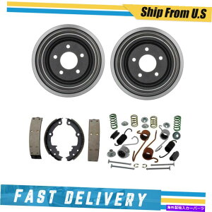 Brake Drum LfbNR}[VV[Vp̃Ahu[LV[Yn[hEFAXvOLbg1986 Rear Drums Brake Shoes Hardware Spring Kit for Cadillac Commercial Chassis 1986