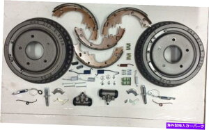Brake Drum 65-75 GMAhV[Yn[hEFAzC[V_[u[LrhLbgZbg 65-75 GM Rear Drums Shoes Hardware Wheel Cylinder Brake Rebuild Kit Set
