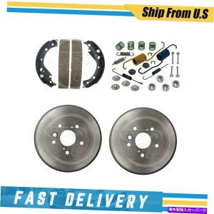 Brake Drum �g���^RAV4 2003�p�̃��A�u���[�L�h�����u���[�L�V���[�Y���n�[�h�E�F�A�X�v�����O�L�b�g Rear Brake Drums Brake Shoes & Hardware Spring Kit for Toyota RAV4 2003�y���s�A���i�z