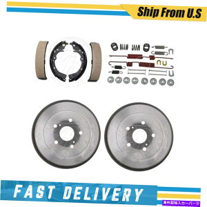 Brake Drum �g���^�v���r�A�̃��A�h�����u���[�L�V���[�Y���n�[�h�E�F�A�X�v�����O�L�b�g1995-1996 Rear Drums Brake Shoes & Hardware Spring Kit for Toyota Previa 1995-1996