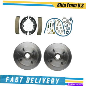 Brake Drum YpT[NX 1985-1986p̃Ahu[LV[Yn[hEFAXvOLbg Rear Drums Brake Shoes & Hardware Spring Kit for Nissan Pulsar NX 1985-1986