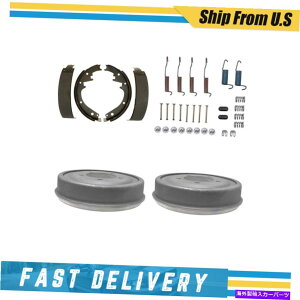 Brake Drum 㕔hu[LV[Yn[hEFAXvOLbgAM General DJ5 1972-1973 Rear Drums Brake Shoes & Hardware Spring Kit for AM General DJ5 1972-1973
