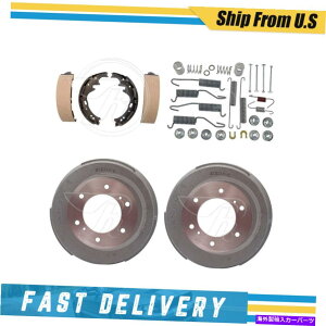 Brake Drum YD21 1986-1988p̃Au[Lhu[LV[Yn[hEFAXvOLbg Rear Brake Drums Brake Shoes & Hardware Spring Kit for Nissan D21 1986-1988