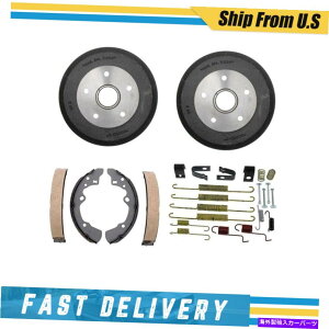 Brake Drum �t�H�[�h�v���[�u�p�̃��A�u���[�L�h�����u���[�L�V���[�Y���n�[�h�E�F�A�X�v�����O�L�b�g1990-1992 Rear Brake Drums Brake Shoes & Hardware Spring Kit for Ford Probe 1990-1992�y���s�A���i�z