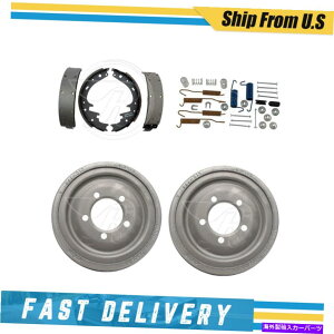 Brake Drum �t�����g�h�����u���[�L�V���[�Y���n�[�h�E�F�A�X�v�����O�L�b�g�_�b�WD100�V���[�Y1965-1967 Front Drums Brake Shoes & Hardware Spring Kit for Dodge D100 Series 1965-1967�y���s�A���i�z