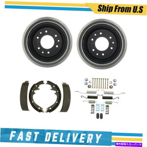 Brake Drum V{[C10sbNAbv1960-1963̃tghu[LV[Yn[hEFAXvOLbg Front Drums Brake Shoes & Hardware Spring Kit for Chevrolet C10 Pickup 1960-1963