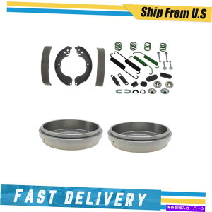 Brake Drum Au[Lhu[LV[Yn[hEFAXvOLbg2007N̓YVersa Rear Brake Drums Brake Shoes & Hardware Spring Kit for 2007 Nissan Versa