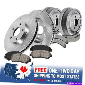 Brake Drum }uOhAtgu[L[^[ +Z~bNpbhƃAu[Lh +V[Yp For Malibu GrAnd Am Front Brake Rotors + Ceramic Pads & Rear Brake Drums + Shoes