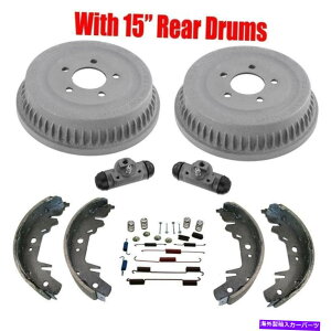 Brake Drum 15 �h�����V���[�Y�V�����_�[�X�v�����O�p�N���C�X���[�{�C�W���[96-07�t�����g�z�C�[���h���C�u�p 15 Drums Shoes Cylinders Springs for Chrysler Voyager 96-07 Front Wheel Drive�y���s�A���i�z