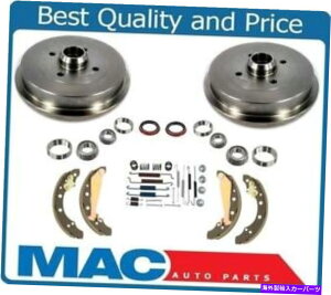 Brake Drum 1989-1999�J�u���I�W�F�b�^�S���t�u���[�L�i2�j�h�����V���[�Y�x�A�����O10pc�L�b�g Fits 1989-1999 Cabrio Jetta Golf Brake (2) Drum Drums Shoes Bearings 10Pc Kit�y���s�A���i�z