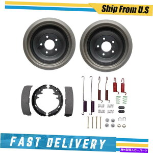 Brake Drum J[^EJ[p̃Ahu[LV[Yn[hEFAXvOLbg1999-2002 Rear Drums Brake Shoes & Hardware Spring Kit for Lincoln Town Car 1999-2002