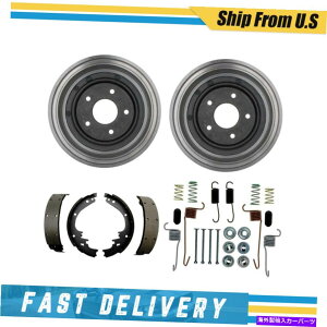 Brake Drum I[h[rp̃Ahu[LV[Yn[hEFAXvOLbg1975 Rear Drums Brake Shoes & Hardware Spring Kit for Oldsmobile Vista Cruiser 1975