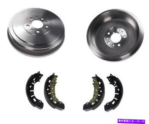 Brake Drum 15-21ラムプロマスターシティプレミアムリアブレーキドラムとブレーキシューズサービスキット Fits 15-21 Ram ProMaster City Premium Rear Brake Drum and Brake Shoe Service Kit