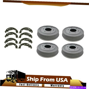 Brake Drum �t�����g�A���A�A���A�E6x�u���[�L�h����+�V���[�Y�t�B�b�g65-67�V�{���[C10 Pickup_wt Front,Rear,Left,Right 6X Brake Drum+Shoe fits For 65-67 Chevrolet C10 Pickup_WT�y���s�A���i�z