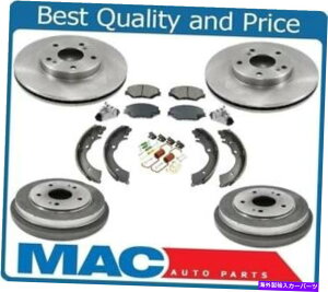 Brake Drum �t�����g���[�^�[�h�����u���[�L�V���[�Y�X�v�����O�V�����_�[�z���_�A�R�[�h2.4L 03-07 Front Rotors Drums Brake Shoes Springs Cylinders for Honda Accord 2.4L 03-07