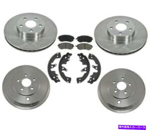 Brake Drum �t�����g���[�^�[�u���[�L�p�b�h�X�o���C���v���b�T2.5L�̃��A�h�����ƌC Front Rotors Brake Pads Rear Drums & Shoes for Subaru Impreza 2.5L 2008�y���s�A���i�z