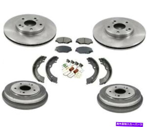 Brake Drum �t�����g���[�^�[�u���[�L�p�b�h���A�h�����V���[�Y���X�v�����O�p�z���_�A�R�[�h2.4L 03-07 Front Rotors Brake Pads Rear Drums Shoes & Springs for Honda Accord 2.4L 03-07