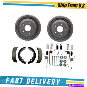 Brake Drum I[h[rJgXTp̃Ahu[LV[Yn[hEFAXvOLbg1976 Rear Drums Brake Shoes & Hardware Spring Kit for Oldsmobile Cutlass Salon 1976