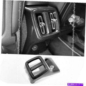 trim panel �{���{XC40 2018-2022�J�[�{���t�@�C�o�[���A�G�A�A�E�g���b�g�x���g�A���`�L�b�N�p�l���g�����p For Volvo XC40 2018-2022 Carbon Fiber Rear Air Outlet Vent Anti-kick Panel Trim