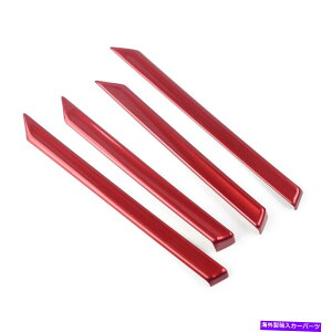 trim panel 4PCCeAbhhAplA[XgJo[gXgbvz_VrbN2016-19ɃtBbg 4pc Interior Red Door Panel Armrest Cover Trim Strip fit for Honda Civic 2016-19