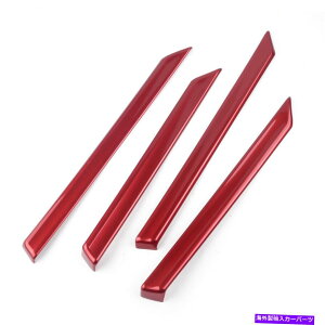 trim panel 4PCSg̐Ԃ؃plA[XgJo[gXgbvz_VrbN2016-19ɃtBbg 4pcs Own Red ABS Door Panel Armrest Cover Trim Strip fit for Honda Civic 2016-19