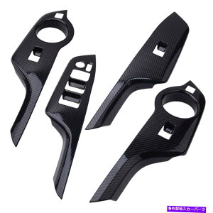 trim panel g^C-HR CHR 2016-2019ɃtBbgCi[EBhEXCb`plJo[g Inner Window Switch Panel Cover Trim Decor Fit for Toyota C-HR CHR 2016-2019