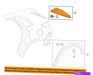 trim panel Cadillac GM OEM 17-18 XT5 Exterior-Applique Right 84051700 Cadillac GM OEM 17-18 XT5 Exterior-Applique Right 84051700