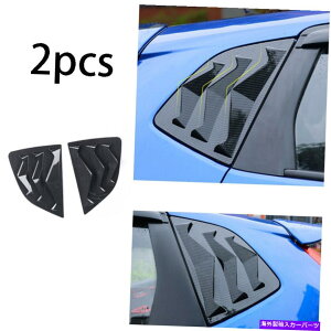 trim panel �z���_�t�B�b�g�W���Y2014 2015-2020�J�[�{���t�@�C�o�[�T�C�h�E�B���h�E���[�o�[�V��??�b�^�[�g���� For Honda Fit Jazz 2014 2015-2020 carbon fiber Side Window Louver shutter trim�y���s�A���i�z
