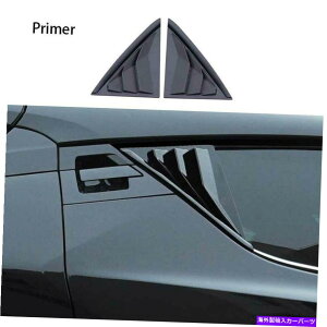 trim panel g^CHR 2018-2022vC}[ubNTChEBhE[o[V??b^[Jo[g2PCS For Toyota CHR 2018-2022 Primer Black Side Window Louver Shutter Cover Trim 2PCS