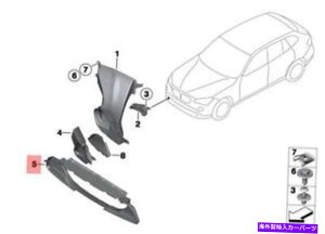 trim panel {BMW E84 SUVA_v^[GNXeAgtgplOEM 51648049415 Genuine BMW E84 SUV Adapter Exterior trim Front panel OEM 51648049415