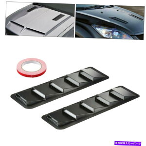trim panel 1yAJ[GWt[hxg[o[XN[vGAt[zCpplg 1Pair Car Engine Hood Vent Louver Scoop Air Flow Intake Cooling Panel Trim Decor