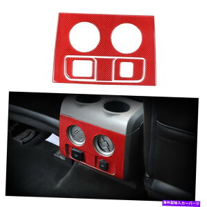 trim panel tH[hF150 09-14AGARxgplgXebJ[bhJ[{t@Co[ For Ford F150 09-14 Rear Air Condition Vent Panel Trim Sticker Red Carbon Fiber