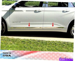trim panel XeXX`[1 1/4 "{fBC4pcȉ̃ANZgg - V{[Cp14-18 Stainless Steel 1 1/4" Accent Trim For Below Body Line 4PC - Chevy Impala 14-18